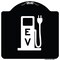 Signmission Ev Electric Vehicle Charging Station Heavy-Gauge Aluminum Sign, 18" x 18", BW-1818-24090 A-DES-BW-1818-24090 - alternate 1